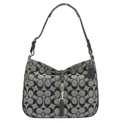Pre-owned Coach Signature Signature Line Leather Shoulder Bag () In Multi