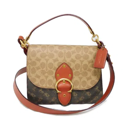 Pre-owned Coach Signature Signature Line Shoulder Bag ()