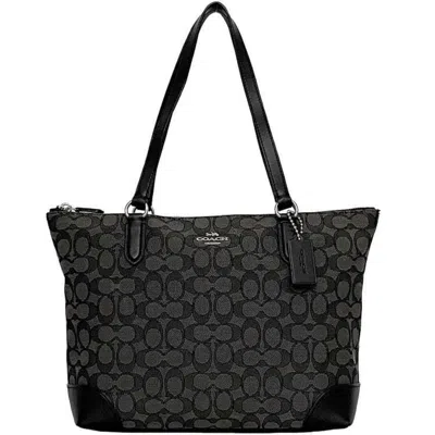 Pre-owned Coach Signature Signature Line Tote Bag () In Multi
