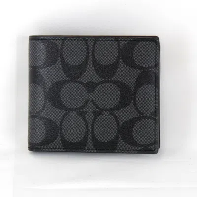 Pre-owned Coach Signature Signature Line Wallet (bi-fold) ()