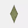 Coach Signature Silk Diamond Scarf In Green
