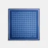 Coach Signature Silk Square Scarf In Blue