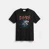 Coach Signature Skeleton Rexy T-shirt In Black
