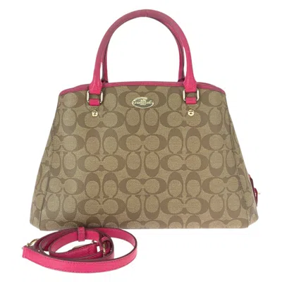 Coach Signature Small Margot Carryall Tote In Sand