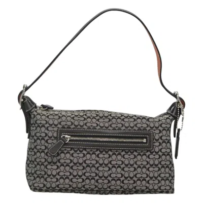 Pre-owned Coach Signature Sufflette Canvas Shoulder Bag ()