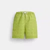Coach Signature Swim Trunks In Recycled Polyester