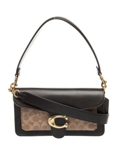 Pre-owned Coach Signature Tabby 26 In Black