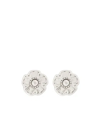 Coach Signature Tirose Earrings In Metallic