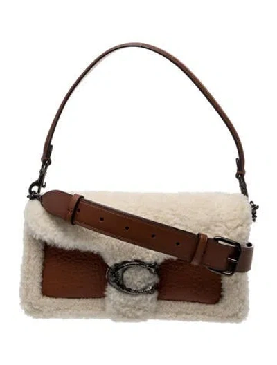 Pre-owned Coach Signature Top Handle Bag In Brown