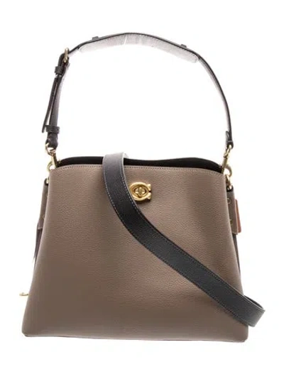 Pre-owned Coach Signature Top Handle Bag W/ Tags In Brown