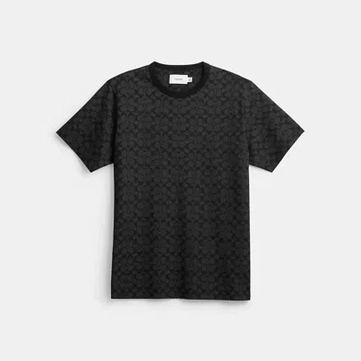 Coach Signature T-shirt In Organic Cotton