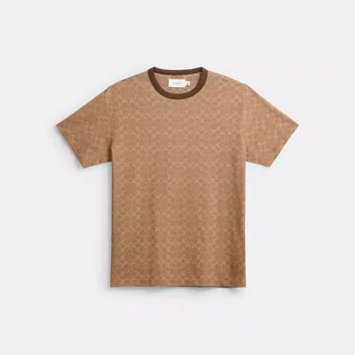 Coach Signature T-shirt In Organic Cotton