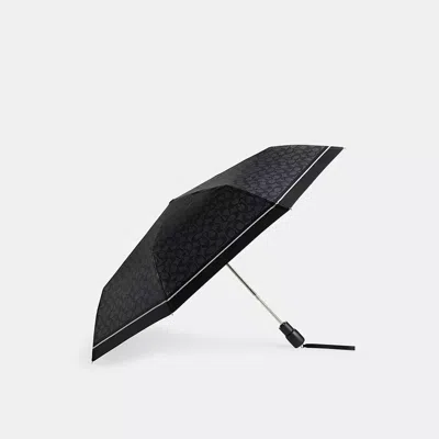 Coach Signature Umbrella In Black