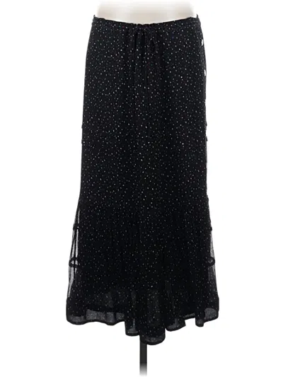 Pre-owned Coach Silk Skirt In Black