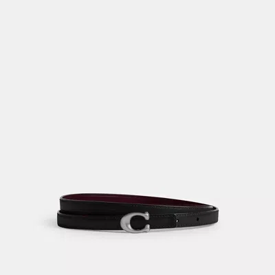 Coach In Silver/black Merlot