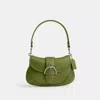 Coach Soho Bag In Regenerative Leather In Silver/dark Lime