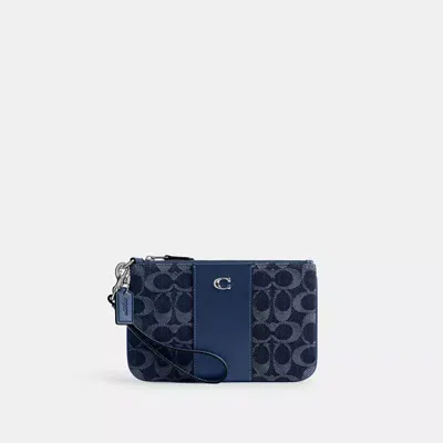 Coach In Silver/deep Blue Multi