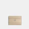 Coach Essential Card Case In Silver/ivory