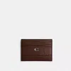 Coach Essential Card Case In Silver/maple