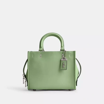 Coach Rogue 25 In Silver/pale Pistachio