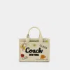 Coach Sketch Printed 20 Cargo Tote Bag In Beige