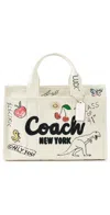Coach Sketch Print Cargo Tote B4/natural Multi In B4/natural Multi