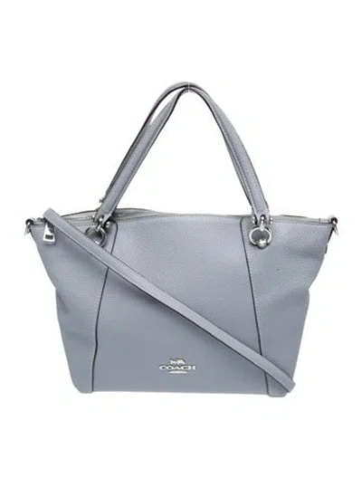 Pre-owned Coach Skull Crossbody Bag In Blue