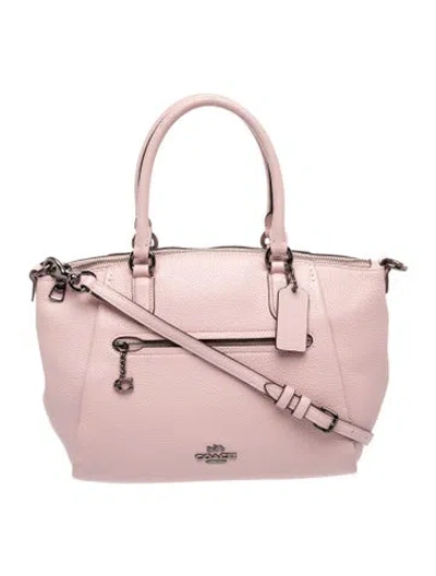 Pre-owned Coach Skull Top Handle Bag In Pink