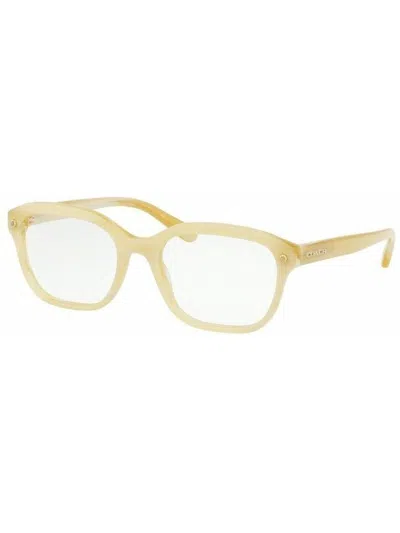 Coach Sleek Modern Plastic Women's Eyeglasses In Gold