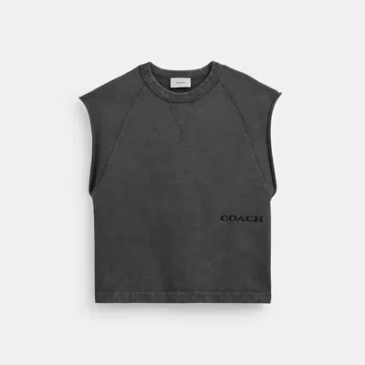 Coach Sleeveless Garment Dye Crewneck