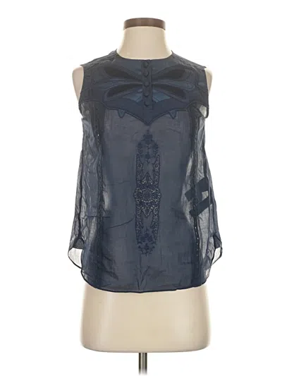 Pre-owned Coach Sleeveless T-shirt In Blue