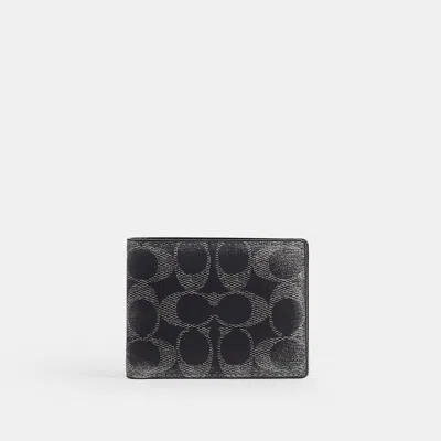 Coach Slim Billfold Wallet In Black