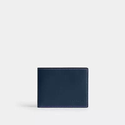 Coach Slim Billfold Wallet In Blue