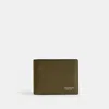 Coach Slim Billfold Wallet In Green