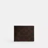 Coach Slim Billfold Wallet In Signature Canvas In Multi