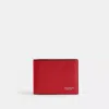 Coach Slim Billfold Wallet In Red
