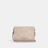 Coach Slim Crossbody Bag In Signature Canvas In Beige