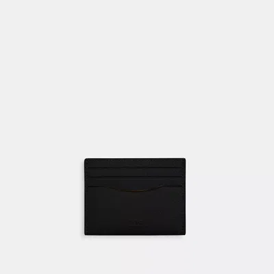 Coach Slim Id Card Case In Black