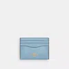 Coach Slim Id Card Case In Blue