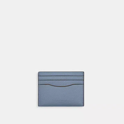 Coach Slim Id Card Case In Blue