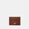 Coach Slim Id Card Case In Brown