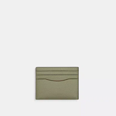 Coach Slim Id Card Case In Green