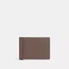 Coach Slim Money Clip Billfold Wallet In Grey