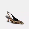 Coach Slingback Heel With Leopard Print In Multi