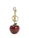 Coach Small Apple Bag Charm Keyrings Multicolor In Gold