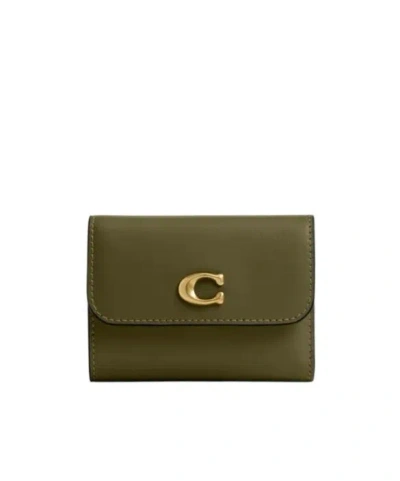 Coach Small  Wallet In Green