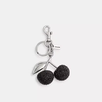 Coach Small Crystal Cherry Bag Charm In Multi