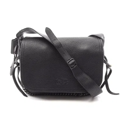 Coach Small Dakota Leather Shoulder Bag In Black
