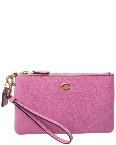 Coach Small Leather Wristlet