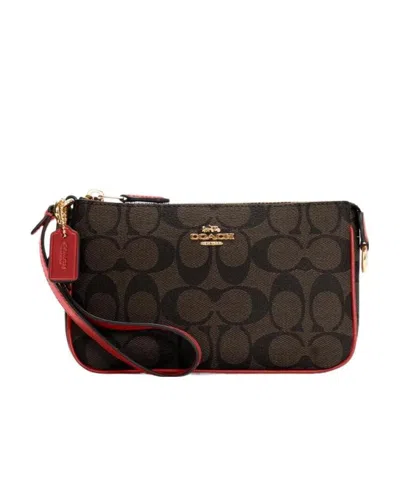 Coach Small Logo Jacquard Handbag In Black